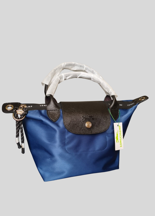 Longchamp Mavi Su Geçirmez Paraşüt Kumaş Kadın Çantası