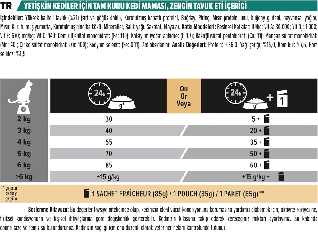 Pro Plan Tavuklu Yetişkin Kuru Kedi Maması 3 kg