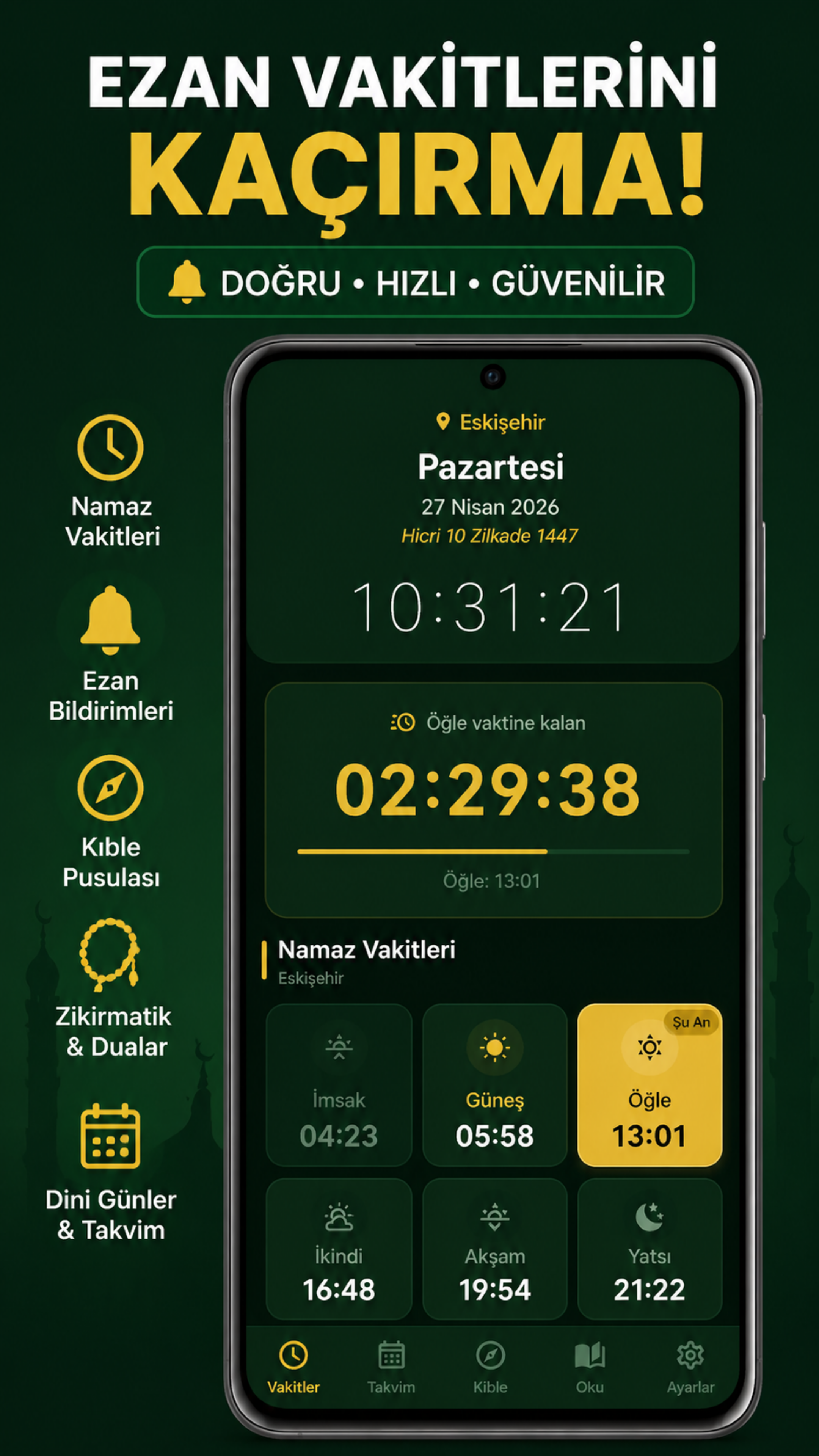 Namaz Vakti Ekran screen1